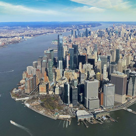 CoteNovoSeg seguro de vida, celular e viagem apresenta para curtir o roteiro em Nova York de um passeio de helicoptero