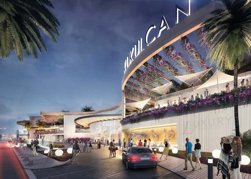 CoteNovoSeg apresenta imagem Roteiro para Cancun, melhor epoca para ir para cancun viajar segurado foto de IA kukulcan-plaza-cancun